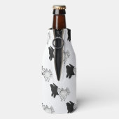 Hand Silhouette Dog Flesjeskoeler (Fles Achterkant)