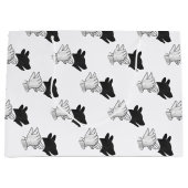 Hand Silhouette Dog Groot Cadeauzakje (Voorkant)