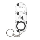 Hand Silhouette Dog Mini Flessenopener (Voorkant)