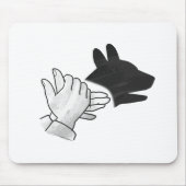 Hand Silhouette Dog Muismat (Voorkant)