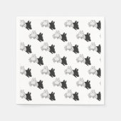 Hand Silhouette Dog Servet (Voorkant)