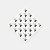 Hand Silhouette Dog Servet (Hoek)