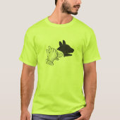 Hand Silhouette Dog T-shirt (Voorkant)