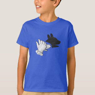 Hand Silhouette Dog T-shirt