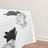 Hand Silhouette Dog Tafelkleed (Voorbeeld)