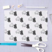 Hand Silhouette Dog Tissuepapier (Craft)
