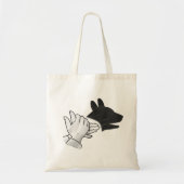 Hand Silhouette Dog Tote Bag (Voorkant)