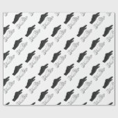 Hand Silhouette Duck Cadeaupapier (Vlak)