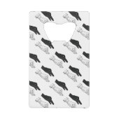Hand Silhouette Duck Creditkaart Flessenopener (Voorkant)