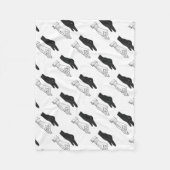 Hand Silhouette Duck Fleece Deken (Voorkant)