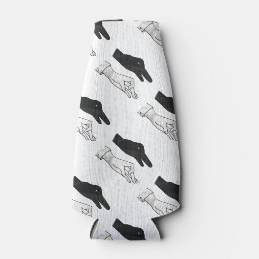 Hand Silhouette Duck Flesjeskoeler (Voorkant)