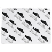 Hand Silhouette Duck Groot Cadeauzakje (Voorkant)