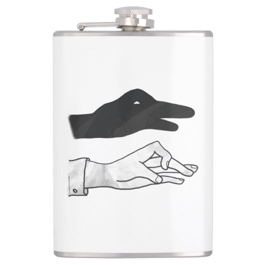 Hand Silhouette Duck Heupfles (Voorkant)