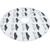 Hand Silhouette Duck Kerstboom Rok (Gekanteld)