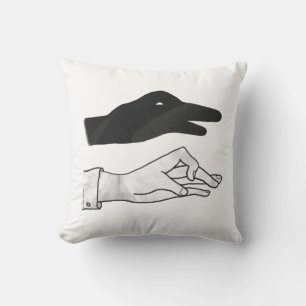 Hand Silhouette Duck Kussen