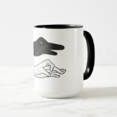 Hand Silhouette Duck Mok (Voorkant rechts)