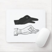 Hand Silhouette Duck Muismat (Met muis)