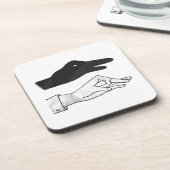 Hand Silhouette Duck Onderzetter (Linkerzijde)