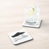 Hand Silhouette Duck Onderzetter (Rechterzijde)