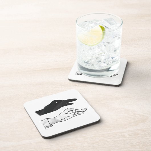 Hand Silhouette Duck Onderzetter (Rechterzijde)