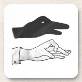 Hand Silhouette Duck Onderzetter (Voorkant)