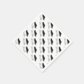 Hand Silhouette Duck Servet (Hoek)