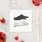 Hand Silhouette Duck Servetten (Insitu)