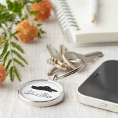 Hand Silhouette Duck Sleutelhanger (Zijkant)