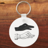 Hand Silhouette Duck Sleutelhanger (Voorkant)