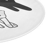 Hand Silhouette Duck Snijplank (Hoek)