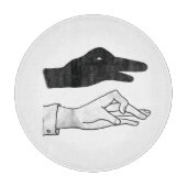 Hand Silhouette Duck Snijplank (Voorkant)