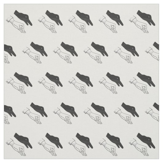 Hand Silhouette Duck Stof (Swatch)