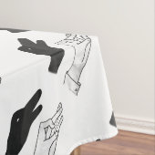 Hand Silhouette Duck Tafelkleed (Voorbeeld)