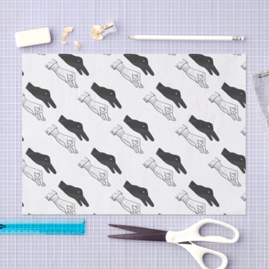 Hand Silhouette Duck Tissuepapier (Craft)