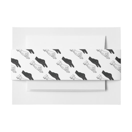 Hand Silhouette Duck Uitnodigingen Wikkel (Voorkant Voorbeeld)