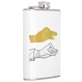 Hand Silhouette Duck Yellow Heupfles (Rechts)