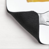 Hand Silhouette Duck Yellow Muismat (Hoek)