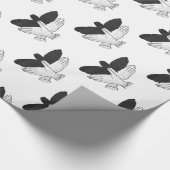 Hand Silhouette Eagle Cadeaupapier (Hoek)