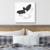 Hand Silhouette Eagle Canvas Afdruk (Insitu (Slaapkamer))