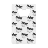 Hand Silhouette Eagle Creditkaart Flessenopener (Voorkant)