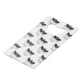 Hand Silhouette Eagle Creditkaart Flessenopener (Voorkant Gekanteld)