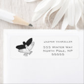 Hand Silhouette Eagle Etiket (Insitu)