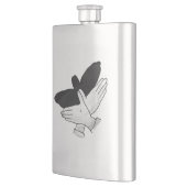 Hand Silhouette Eagle Flacon (Links)