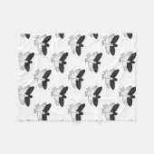 Hand Silhouette Eagle Fleece Deken (Voorkant (Horizontaal))