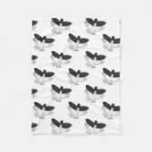 Hand Silhouette Eagle Fleece Deken (Voorkant)