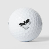 Hand Silhouette Eagle Golfballen (Voorkant)