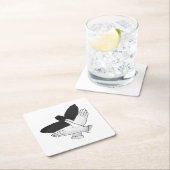 Hand Silhouette Eagle Kartonnen Onderzetters (Insitu)