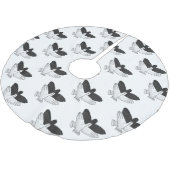 Hand Silhouette Eagle Kerstboom Rok (Gekanteld)