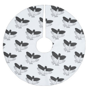 Hand Silhouette Eagle Kerstboom Rok