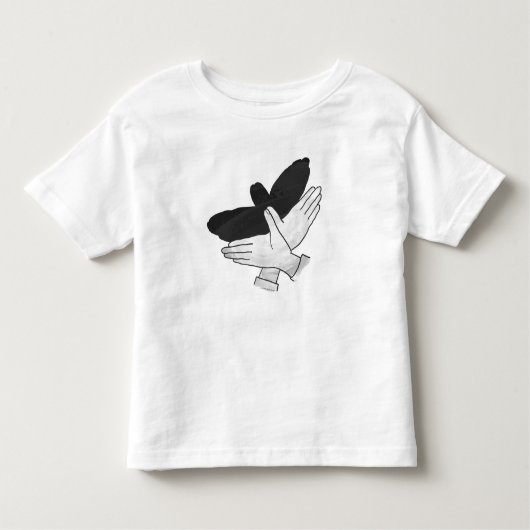 Hand Silhouette Eagle Kinder Shirts (Voorkant)